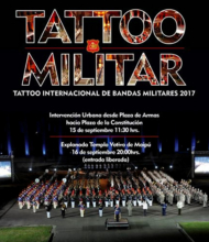 Afiche promocional del Ejército de Chile, del Tattoo Militar Chile 2017.