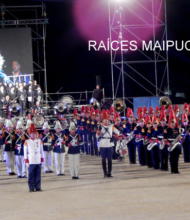 Bandas Militares de Colombia y de Chile y Coro Sinfónico de la Universidad Mayor.