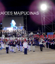 Bandas Militares y Coro Sinfónico participantes en el Tattoo Militar Chile 2017.