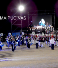 Bandas Militares y Coro Sinfónico presentes en Maipú, en el Tattoo Militar Chile 2017.