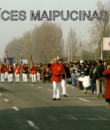 Delegación del Cuerpo de Bomberos de Maipú, durante el desfile.