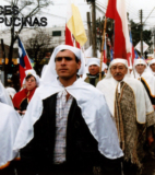 El recordado vecino y Cuasimodista, Humberto Jáuregui, participando en la peregrinación a Maipú.