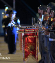 Excelente fue la presentación musical del grupo de Heraldos del Ejército de Chile.