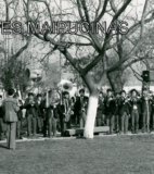 La Banda Instrumental del Colegio Don Orione, siempre presente en todas las ceremonias cívicas realizadas en la Plaza de la Juventud de Maipú.