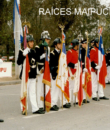 Postaestandartes de las diversas Compañías y del Cuerpo de Bomberos de Maipú, durante la ceremonia.