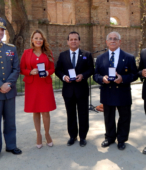 Autoridades y personalidades que recibieron la hermosa Moneda Cincuentenario de la Escuela de Suboficiales del Ejército.