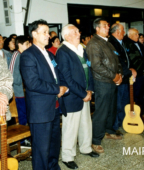 Cantores A lo Divino, en el Santuario Nacional de Maipú.
