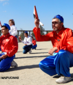 Bailes Religiosos llegando al Templo Votivo de Maipú , en la Fiesta de la Promesa 2018, el sábado 17 por la tarde (16)