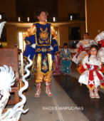 Bailes Religiosos llegando al Templo Votivo de Maipú , en la Fiesta de la Promesa 2018, el sábado 17 por la tarde (6)