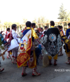 Bailes Religiosos llegando al Templo Votivo de Maipú , en la Fiesta de la Promesa 2018, el sábado 17 por la tarde (7)