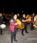Fiesta de la Promesa 2018 en el Santuario de Maipú. Entrada de Pueblo de los Bailes concurrentes, el sábado 17 por la noche (1)