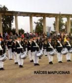 Banda del Colegio Patricio Mekis de Maipú, que acompañó el paso de las instituciones y fuerzas vivas de la comuna (3)