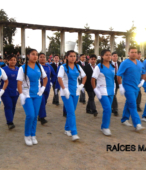 Delegaciones de todos los colegios de la Corporación Municipal de Maipú, tomaron parte en el desfile cívico efectuado en esta ocasión (23)