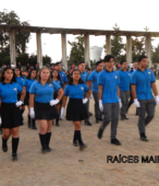 Delegaciones de todos los colegios de la Corporación Municipal de Maipú, tomaron parte en el desfile cívico efectuado en esta ocasión (24)