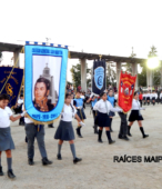 Delegaciones de todos los colegios de la Corporación Municipal de Maipú, tomaron parte en el desfile cívico efectuado en esta ocasión (9)