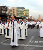Solemne peregrinación a primera hota del día 5 de abril, desde el Estadio Municipal Coronel Santiago Bueras, hasta el Santuario Nacional de Maipú (13)