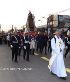 Solemne peregrinación a primera hota del día 5 de abril, desde el Estadio Municipal Coronel Santiago Bueras, hasta el Santuario Nacional de Maipú (23)