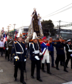 Solemne peregrinación a primera hota del día 5 de abril, desde el Estadio Municipal Coronel Santiago Bueras, hasta el Santuario Nacional de Maipú (35)