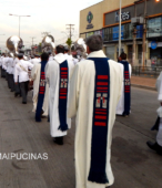 Solemne peregrinación a primera hota del día 5 de abril, desde el Estadio Municipal Coronel Santiago Bueras, hasta el Santuario Nacional de Maipú (36)