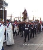 Solemne peregrinación a primera hota del día 5 de abril, desde el Estadio Municipal Coronel Santiago Bueras, hasta el Santuario Nacional de Maipú (39)