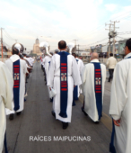 Solemne peregrinación a primera hota del día 5 de abril, desde el Estadio Municipal Coronel Santiago Bueras, hasta el Santuario Nacional de Maipú (44)