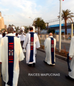 Solemne peregrinación a primera hota del día 5 de abril, desde el Estadio Municipal Coronel Santiago Bueras, hasta el Santuario Nacional de Maipú (60)